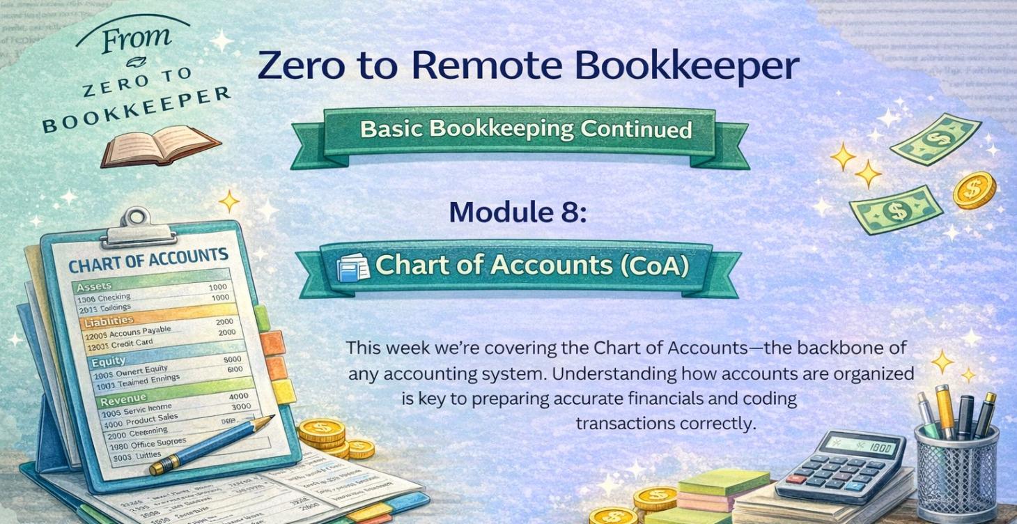 Module 8: Chart of Accounts (CoA) 🗂️📘