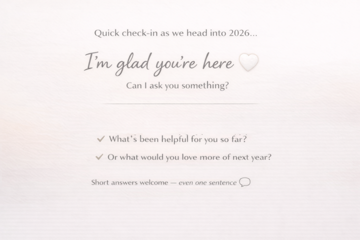 👋 Quick check-in as we head into 2026…