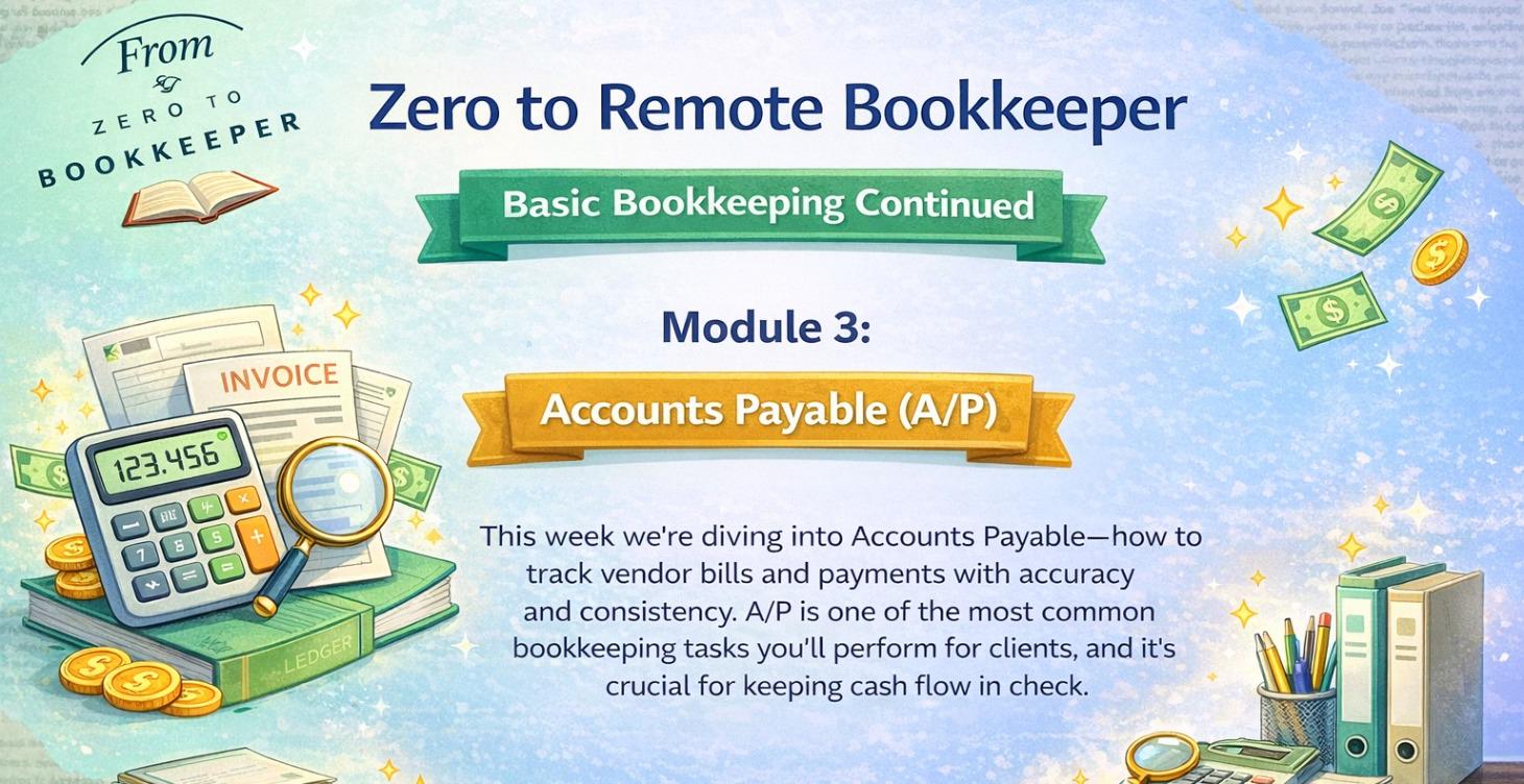 Module 3:  (A/P) — Paying Bills the Right Way 💳📑