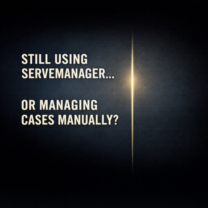 Still using ServeManager… or managing cases manually?