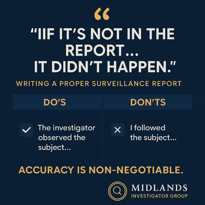 🕵️‍♂️ “If it’s not in the report… it didn’t happen.”