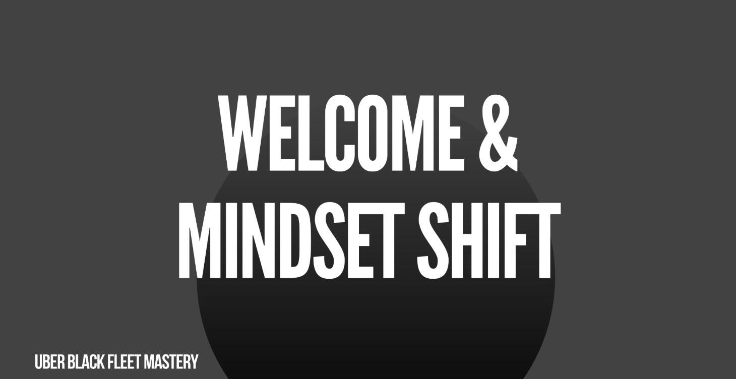 MODULE 1 — Welcome & Mindset Shift