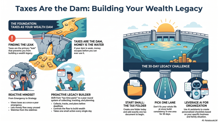 Taxes Are the Dam. Money Is the Water. Which One Is Leaking on YOU? 