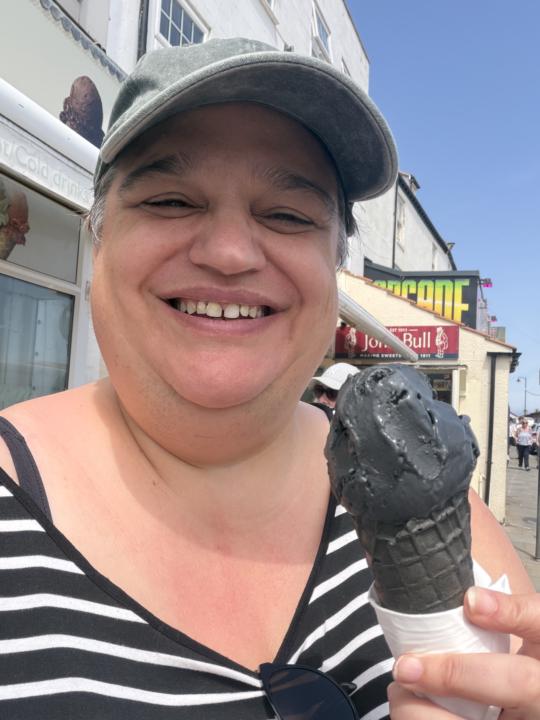 Whitby black ice cream!