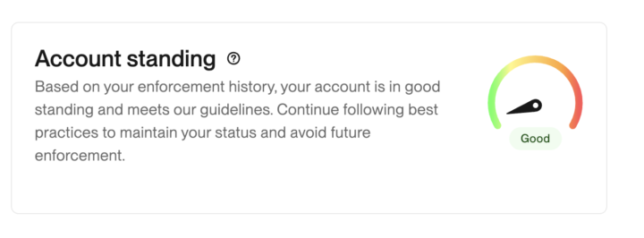 Upwork Now Showing "Account Health"