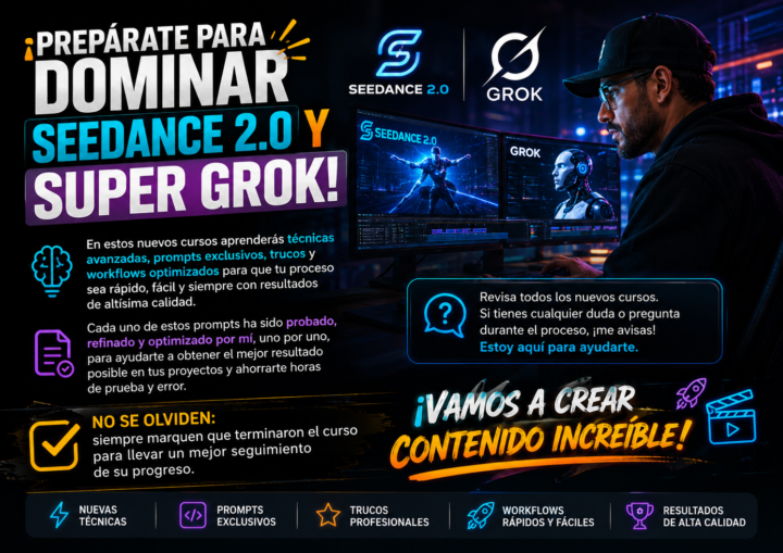 DOMINA SEEDANCE 2.0 Y SUPER GROK COMO UN PROFESIONAL