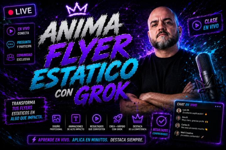 Anima Flyer Estatico con GROK!
