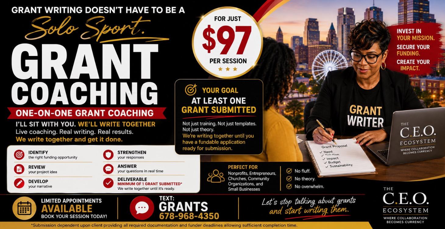 One on one Grant Coaching
