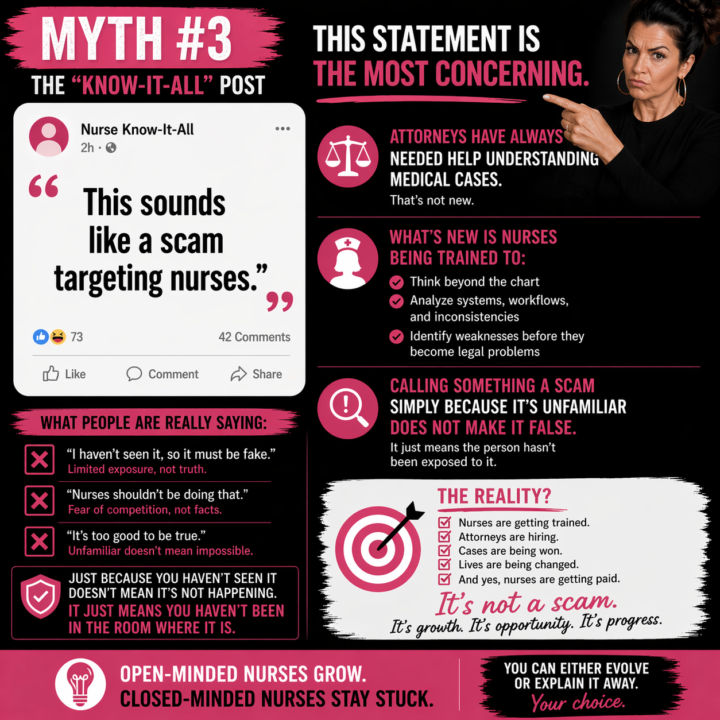 MYTH #3: “This sounds like a scam targeting nurses.”
