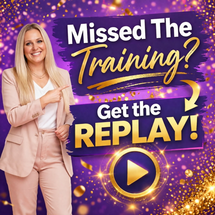 📺 Miss The FREE training? Here is how to get the replay!
