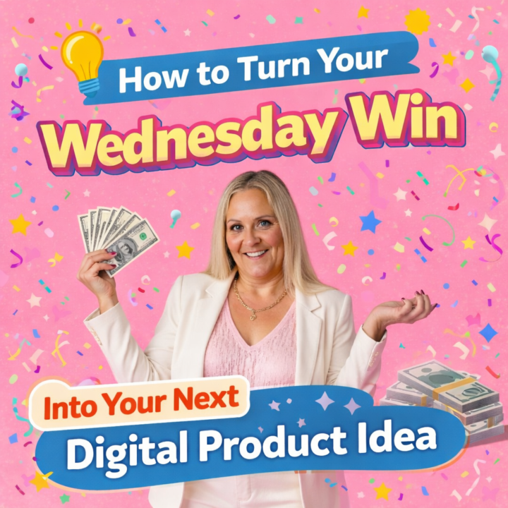🚀 How to Turn Your Wednesday Win Into Your Next Digital Product Idea 