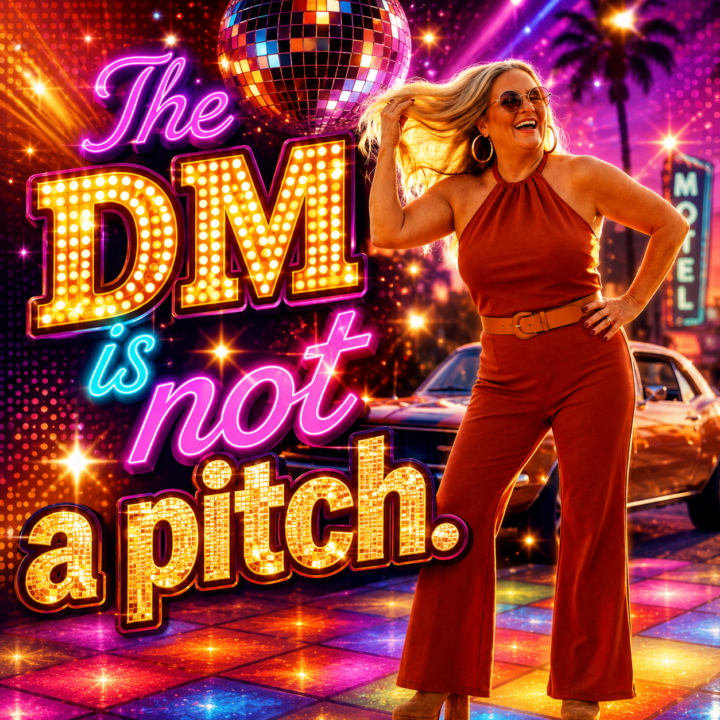 The DM is not a pitch. 🚫