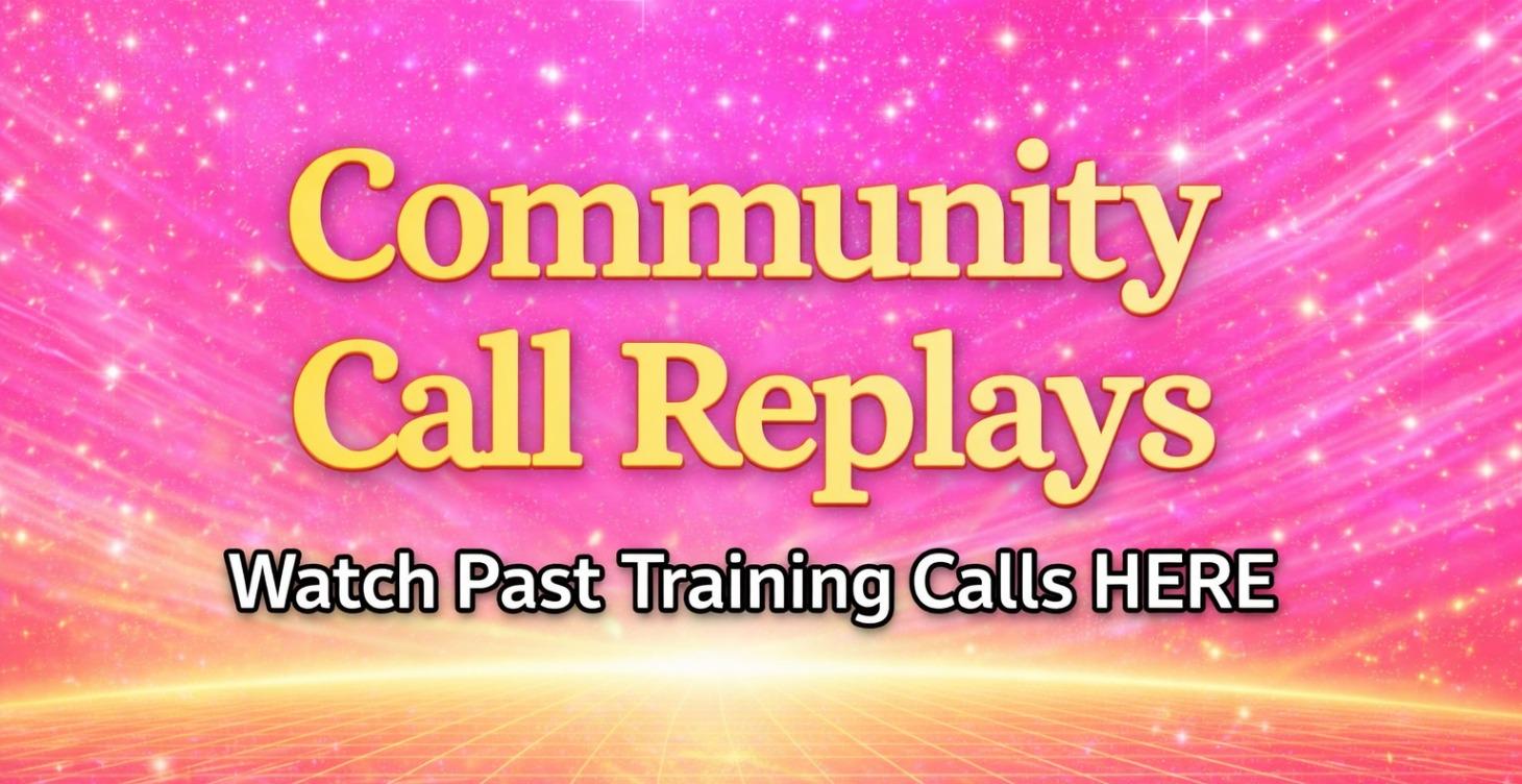 Community Training Call Replays