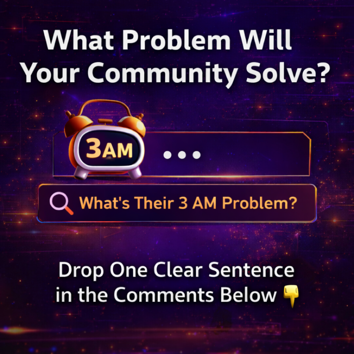1️⃣ What Problem Does Your Community Solve?