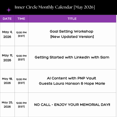🚨 MAY IS HERE, INNER CIRCLE & VIP WARRIORS! 🚨
