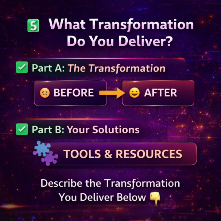 3️⃣ What Transformation Will Your Community Create?
