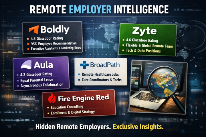 Remote work still exists.