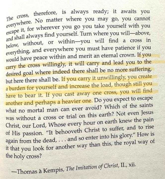 The Imitation of Christ!