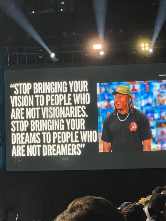 Surround yourself with people on the same mission.