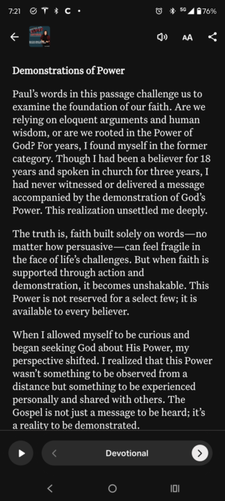 Demonstrations of Power