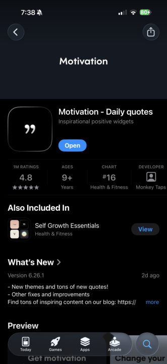 Something that helps me keep a positive mindset!