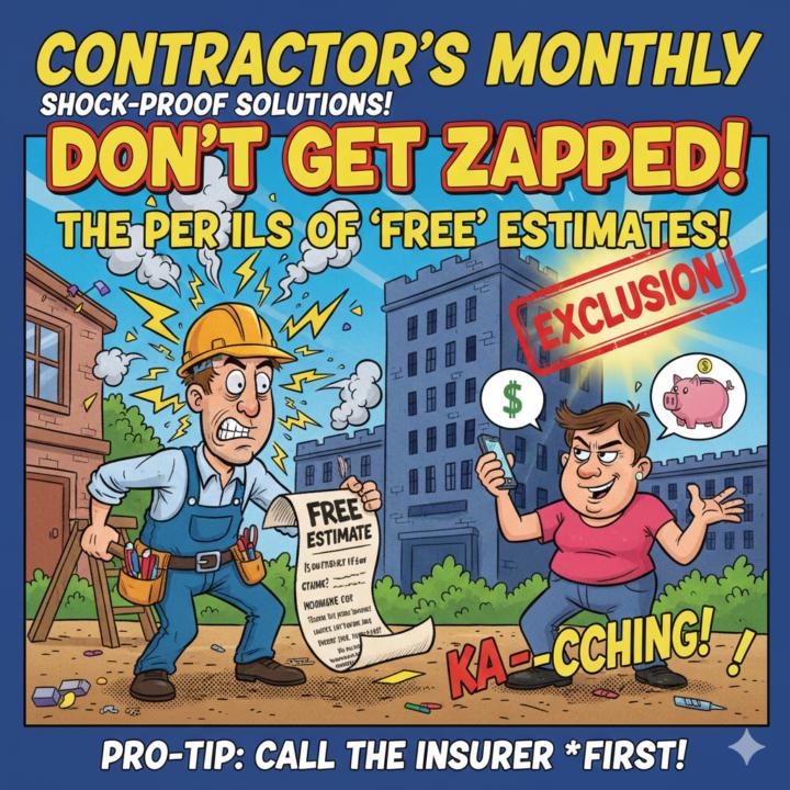 Don't get zapped The perils of free estimates in the insurance shell game