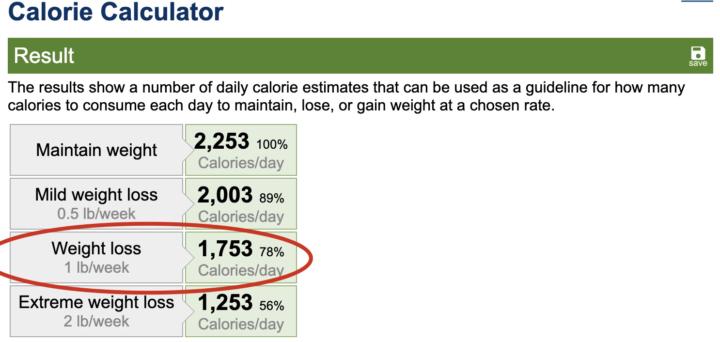 How many calories do you get?