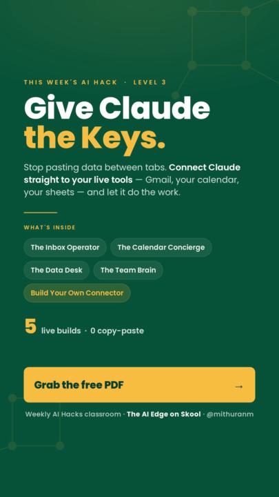 New AI Hack: Give Claude the Keys: Wire AI Into Your Live Business