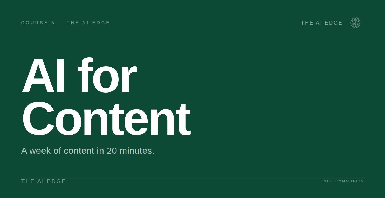 AI for Content Creation