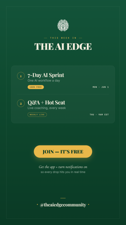 HAPPENING THIS WEEK IN THE AI EDGE 🔥