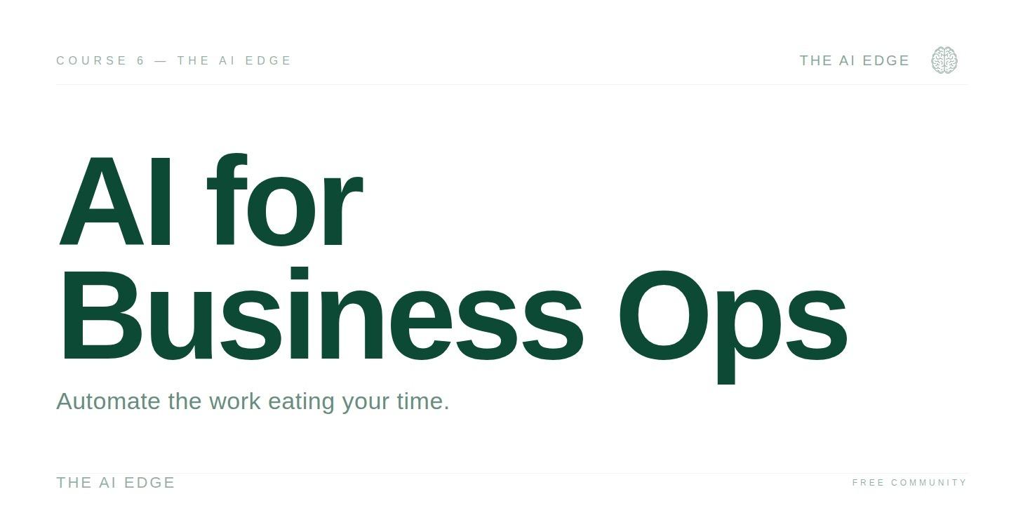 AI for Business Ops