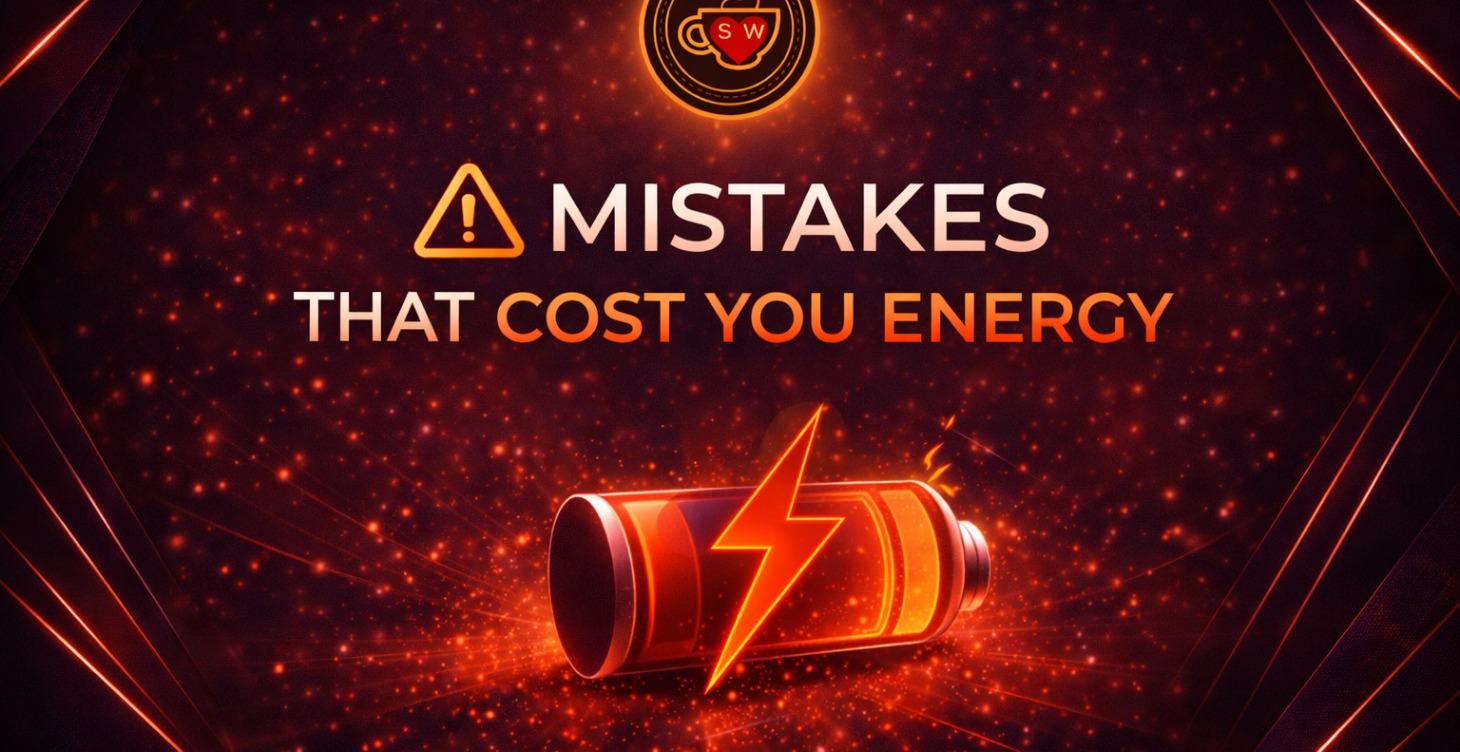 ⚠️ MISTAKES THAT COST YOU ENERGY