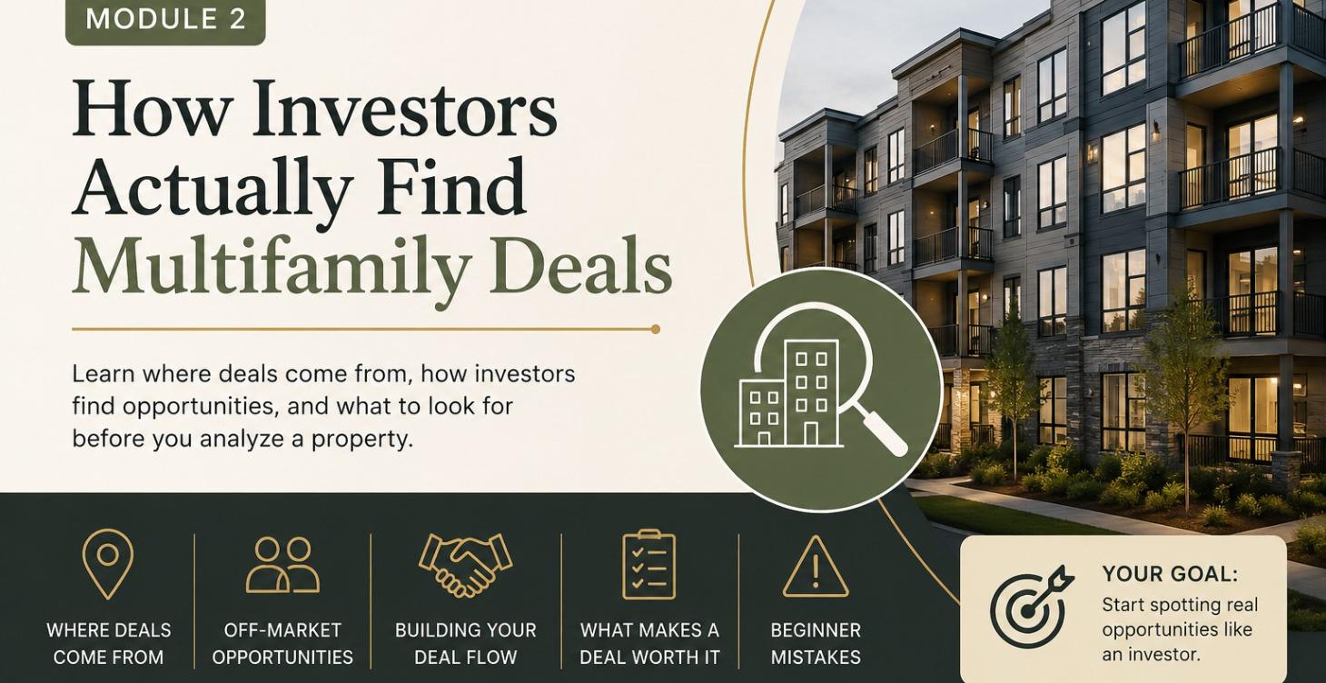 How Investors Actually Find Multifamily Deals