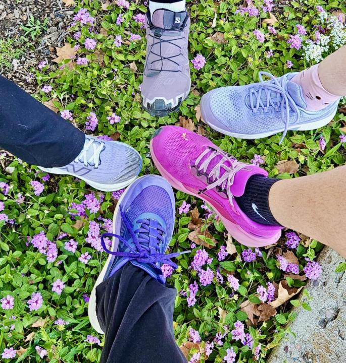 Enjoying the little things 💜🪻👟