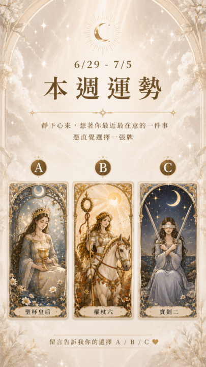 🔮 6/29－7/5 本週運勢