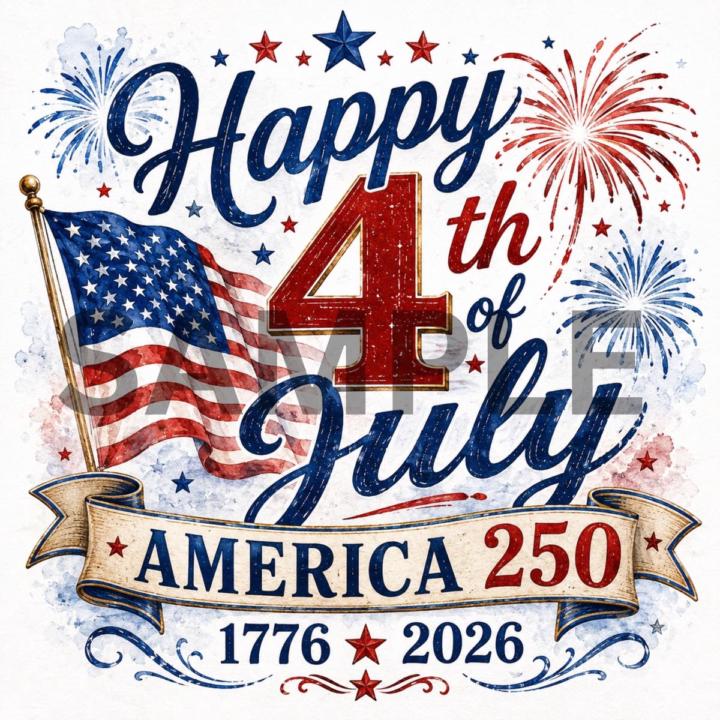 Happy 4th of July! - America 250 • 1776–2026