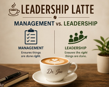 Motivation Monday: Leadership Latte #70: Management vs. Leadership