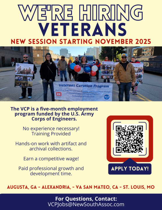 Augusta, Georgia Veterans Curation Program (VCP) is now Hiring!
