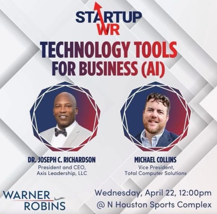 Join MGIC Executive Director Dr. Joe Richardson and Michael Collins for a Lunch & Learn on Technology Tools for Business (AI). 