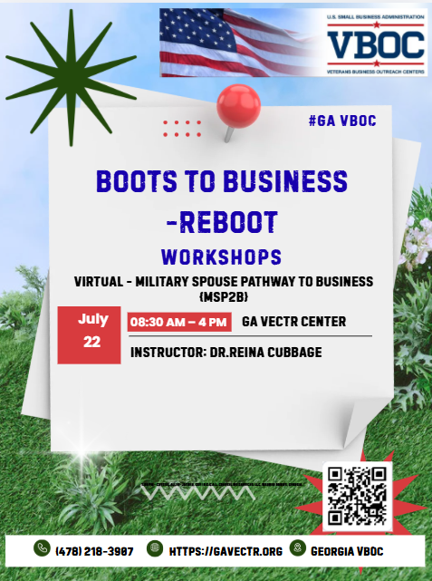 Upcoming Virtual - Military Spouse Pathway to Business (MSP2B) - Reboot