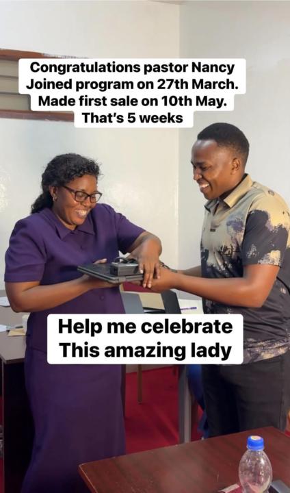 🏆 Help me celebrate Pastor Nancy For Making Her First Sale