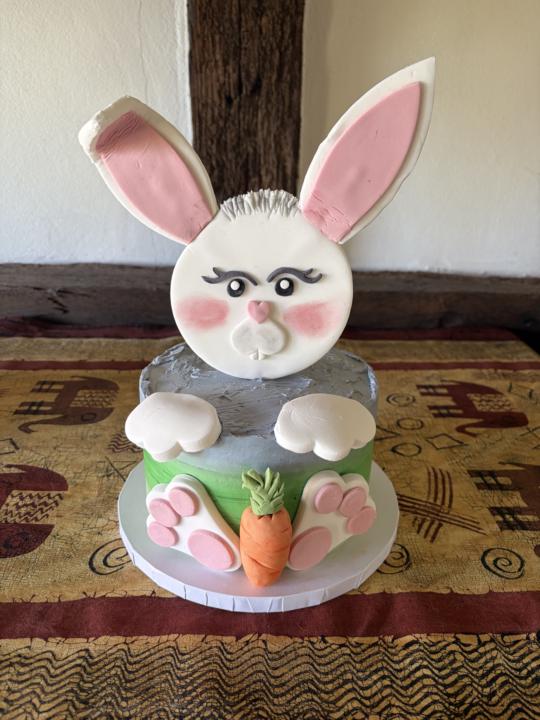 Husband Birthday and Easter Bunny Cake