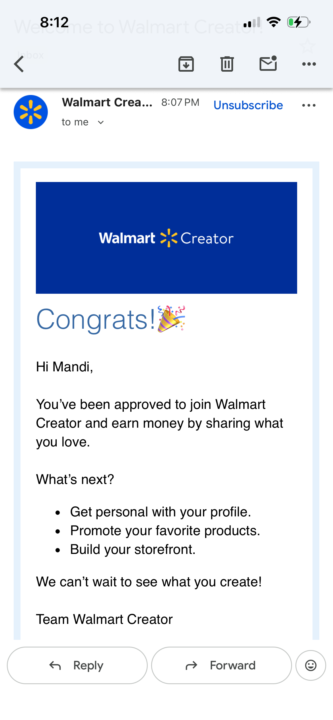 Applying to Walmart Creator is Wild
