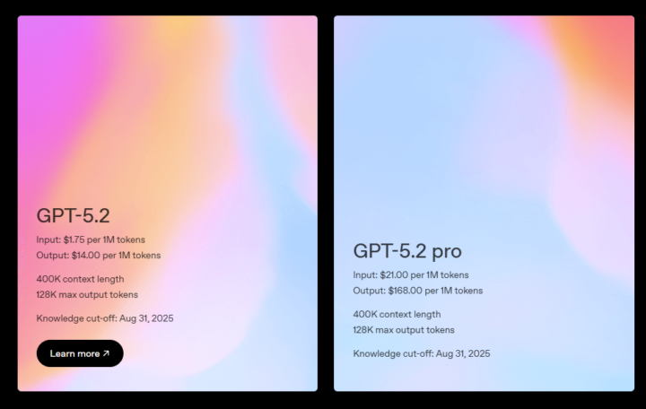 الفرق بين نموذج 5.2 ونموذج برو 5.2 