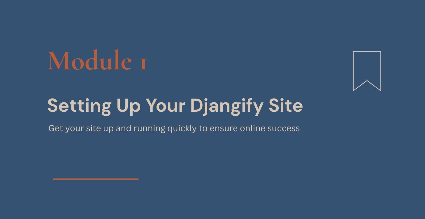 Setting Up Djangify