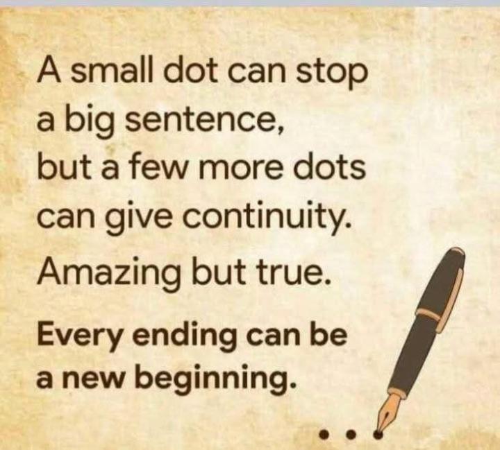 What if the thing believed to be the end is only a pause waiting to be used?