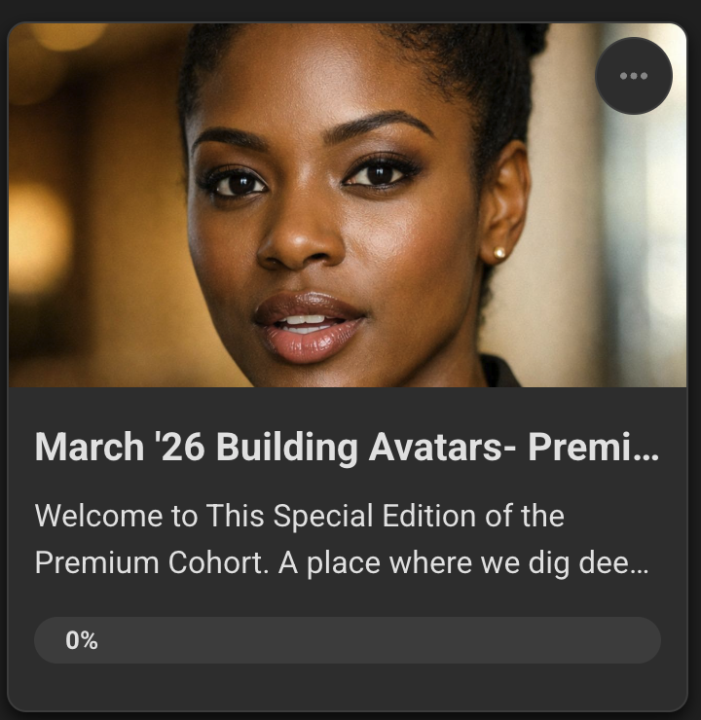 March '26 Building Avatars- Week 1