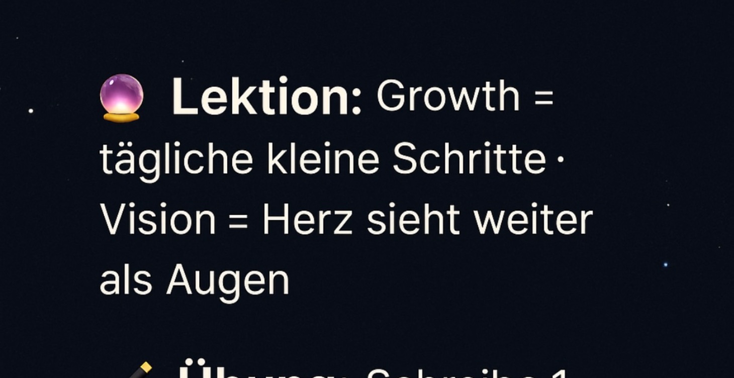 Class 2: Vision & Growth 🌌🌱