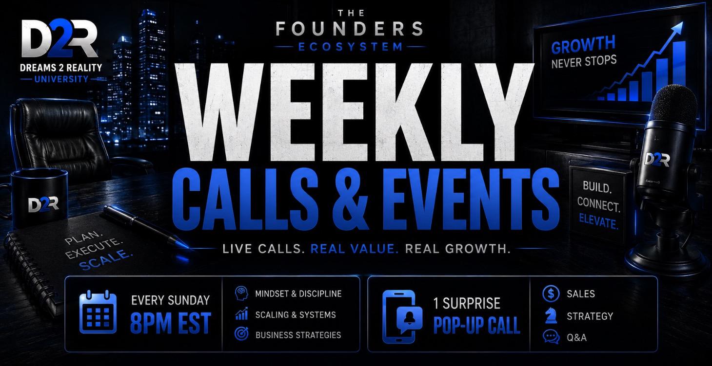 WEEKLY CALLS & EVENTS