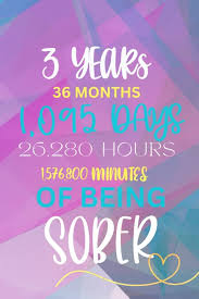 3 years sober 🎉